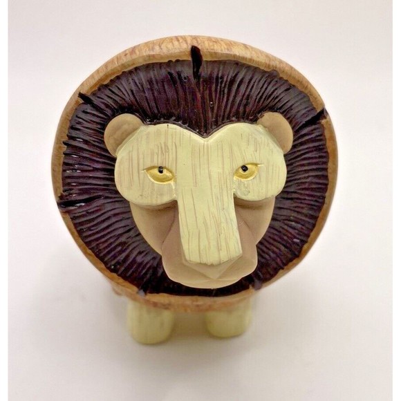 Enesco Home Grown Mushroom Lion Figurine Used No Box - Picture 8 of 10